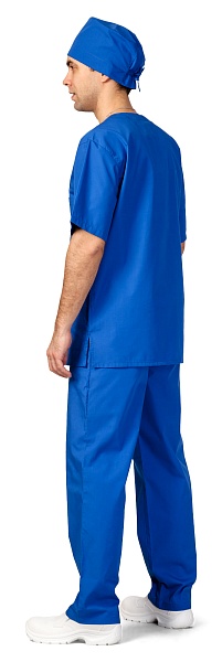 &quot;MEDIC&quot; men's medical scrubs, cornflower blue