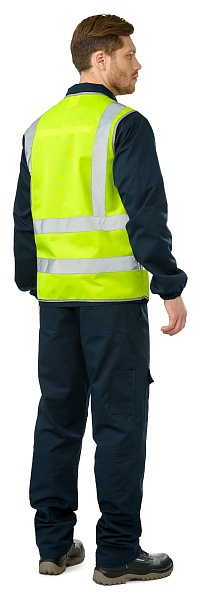 GABARIT-4 high visibility vest, fluorescent yellow
