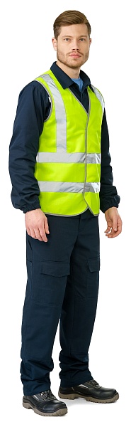 GABARIT-4 high visibility vest, fluorescent yellow