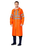 EXTRA VISION WPL waterproof PVC coat (fluorescent orange)