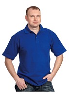 Short sleeve POLO shirt, sapphire