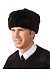 Men's leather top (sheepskin) fur hat