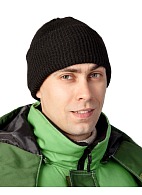 Double layer knit hat