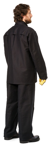 Men's work suit providing protection for&nbsp;a&nbsp;wearer exposed to&nbsp;heat