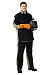 Welder combination work suit with genuine split leather and detachable heat-insulating liner (KS 21OT)