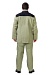 Welder combination work suit with genuine split leather and detachable heat-insulating liner (KS 21OT)