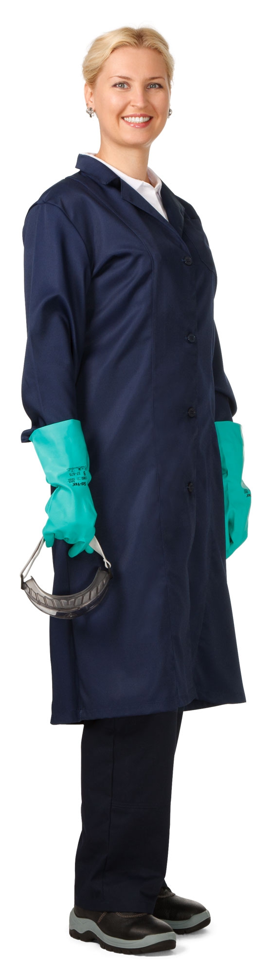 Спецодежда лаборанта. Синий. Костюм женский магнолия тк. Халат женский ll1116 "бьянка". Спецодежда для химиков в лаборатории.