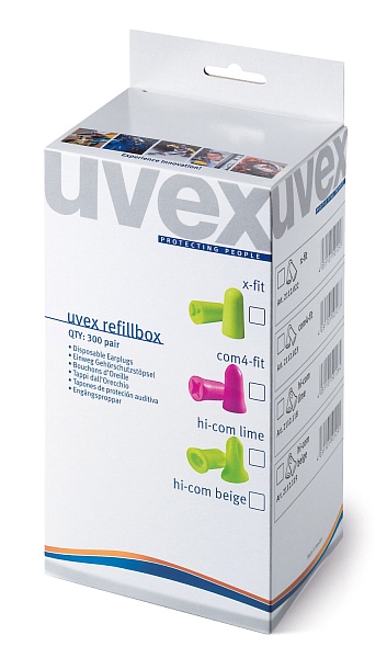 UVEX HI-COM" (2112118) DISPOSABLE EARPLUGS FOR "ONE 2 CLICK dispenser