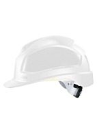 PHEOS a safety helmet with ratchet and textile suspension harness (9772) white