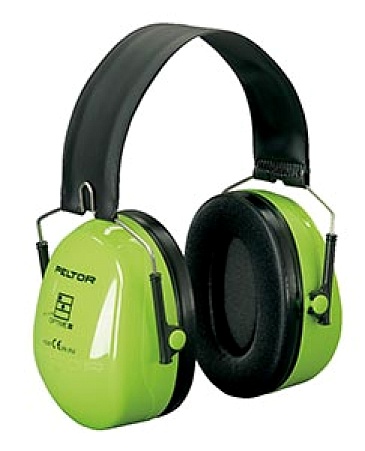 Optime II earmuffs Hi-Vis with folding headband (H520F-460-GB)