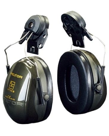 Optime II earmuffs with helmet attachments  (H520P3E-410-GQ)