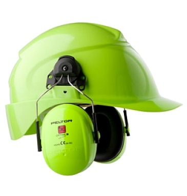 3M PELTOR OPTIME II earmuffs with helmet attachments (H520P3E-467-GB)