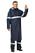 CYCLONE men's PVC waterproof raincoat with a reflective stripe