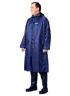 POSEIDON PVC coated, nylon raincoat dark blue