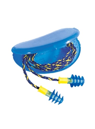 FUSION LARGE (1011282) reusable earplugs with a replaceable cord in individual packaging