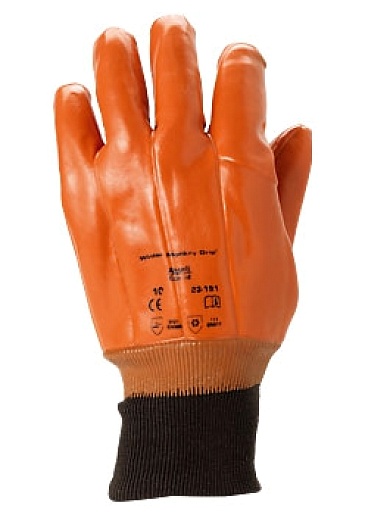 Ansell Winter Monkey Grip 23-191 protective gloves with PVC coating, Antistatic gloves, Hand protect