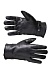 Leather gloves with natural fur lining (sheepskin)