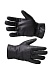 Leather gloves with natural fur lining