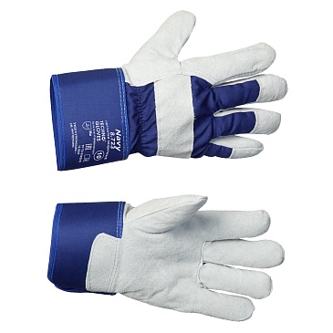 NAVY composite thermal gloves with split cattle (8.723)