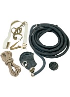 PSH-1B-20 insulating gas-mask respirator with 20m air-feed hose on the drum