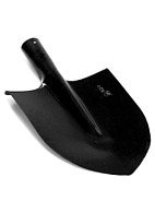 Round-point shovel