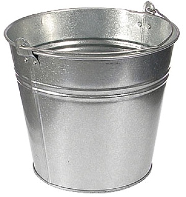 Galvanized bucket