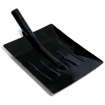 Galvanized snow shovel