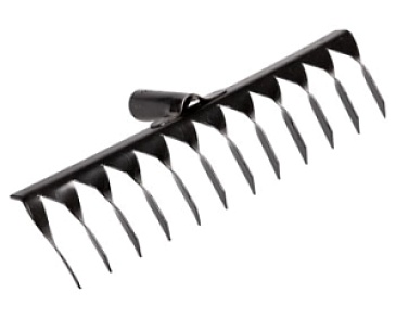 12-teeth twisted garden rake