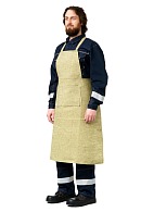 Canvas apron with fire proof finish