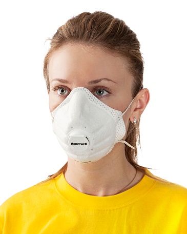 SuperOne 3208 filtering single use half mask (respirator) with exhalation valve for protection against dust, mists