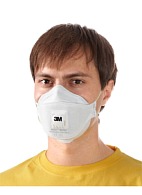 3M™ Aura™ 9312+ filtering half mask (respirator) for protection against particle hazards (dust and mists) (FFP1, up to 4 MAC)