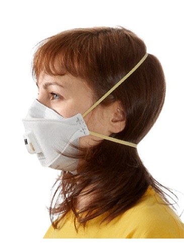 3M™ Aura™ 9312+ filtering half mask (respirator) for protection against particle hazards (dust and mists) (FFP1, up to 4 MAC)