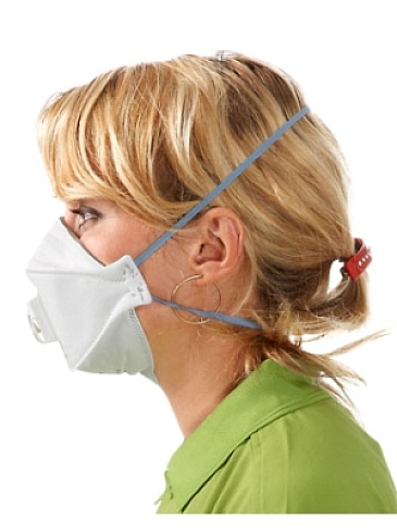 3M™ Aura™ 9322+ filtering half mask (respirator) for protection against particle hazards (dust and mists) (FFP2, up to 12 MAC)