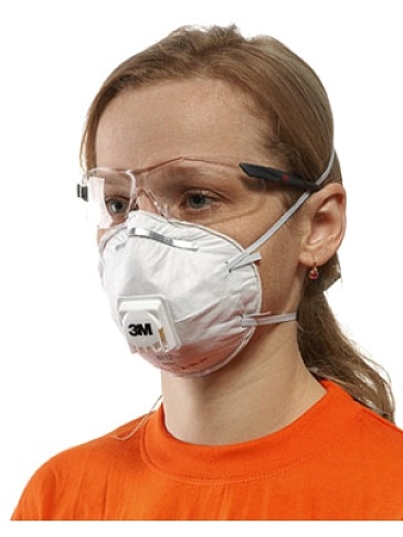 3M 8833 masque anti-poussière FFP3 coque avec valve