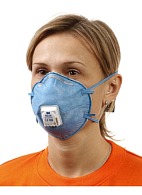 3M™ 9926P speciality aerosol filtering half mask (respirator) with additional protection against ozone gas and relief from nuisance level organic vapors (with exhalation valve) (FFP2, up to 12 MAC)