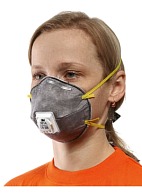 3M™ 9914P speciality aerosol filtering half mask (respirator) with additional protection against organic vapors (with exhalation valve) (FFP1, up to 4 MAC)