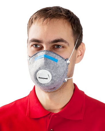 5161 aerosol filtering half mask (respirator) with additional protection against acid gases and vapors (with exhalation valve)