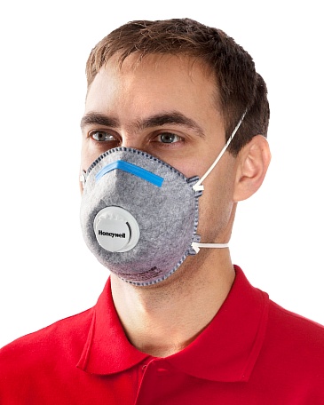 5261 aerosol filtering half mask (respirator) with additional protection against acid gases and vapors (with exhalation valve)