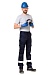 LETO UAE Cargo trousers, Navy blue, Light reflective tape