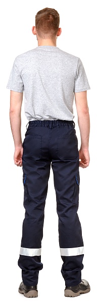 LETO UAE Cargo trousers, Navy blue, Light reflective tape