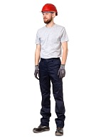 LETO UAE Cargo trousers, Navy blue