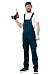 DUNAY men's  bib overall