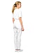 TERESA ladies medical trousers, white