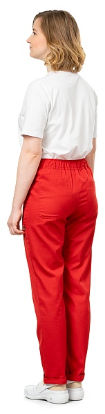 TERESA ladies medical trousers, red
