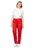 TERESA ladies medical trousers, red