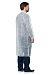 VISITOR Disposable lab coat (spunbond), snap button, white