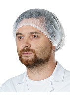 CHARLOTTE medical disposable bouffant cap, white (RLN5302) (50 pcs)