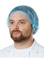 CHARLOTTE medical disposable bouffant cap, blue (RLN5302) (50 pcs)