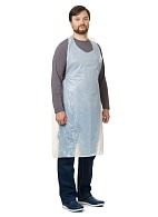 Medical bib apron, disposable, white (RLN4414) (100 pcs)