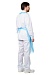 Medical bib apron, disposable, blue (RLN4414) (100 pcs)